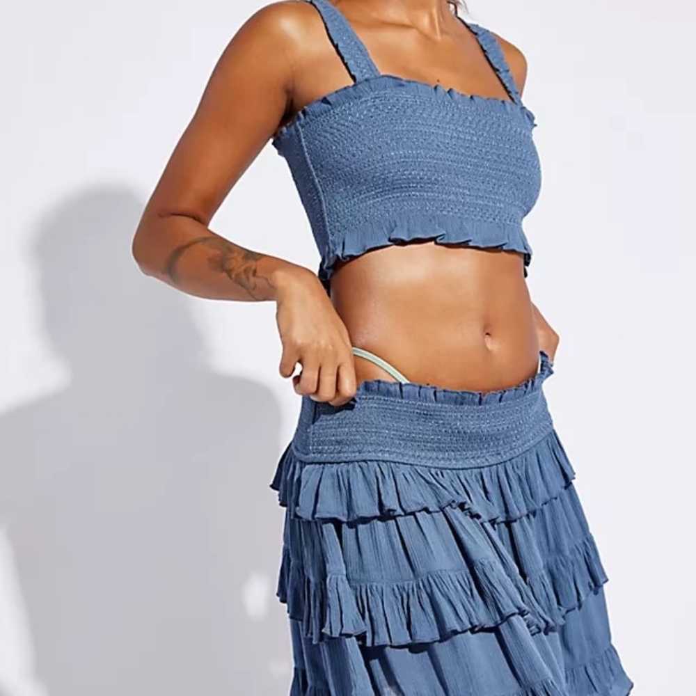 Free People Thalia Co-Ord 2 Piece Set Calm Water '